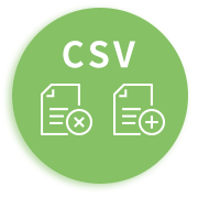 CSVデータでの一括登録・削除・変更